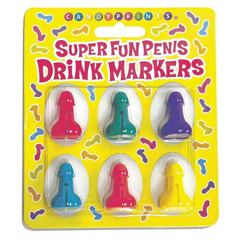 Super Fun Penis Silicone Drink Markers | Naughty Party Glass Charms
